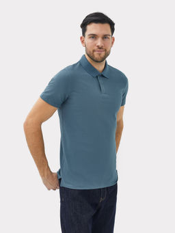 Поло Mark Formelle хлопок серый деним  фото 4