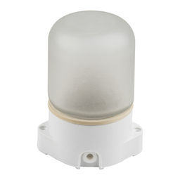 UWL-K01R 60W/E27 IP65 WHITE Светильник влагозащищенный под лампу Е27, для бань и саун, до +125С. Цвет корпуса белый. ТМ Uniel