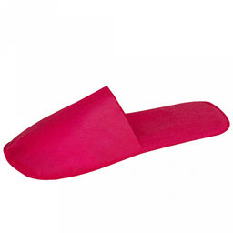 Тапочки одноразовые "Стандарт Ультра" 37-42рр, спанбонд, подошва - пенополиэтилен, s5мм, 60мкм, с открытым мысом, легкие, красный, индивидуальная упаковка, ТУ 13.92.29-016-33186646-2020, "SMZ" (Россия)