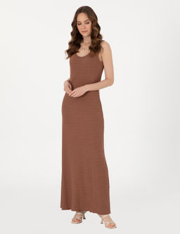 Kahverengi Slim Fit _rme Elbise - Pierre cardin фото 3