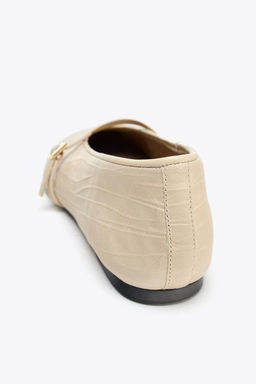LEATHER BALLERINA - Zara фото 6