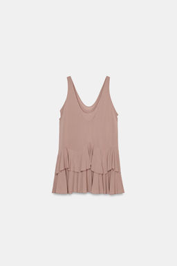 VESTIDO CORTO VOLANTES / Salm?n - Zara фото 7