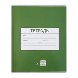 Комплект тетрадей из 10 штук 12 листов в частую косую линию Однотонная Новая Школьная, обложка мелованная бумага, ВД-лак, блок офсет - Calligrata фото 6