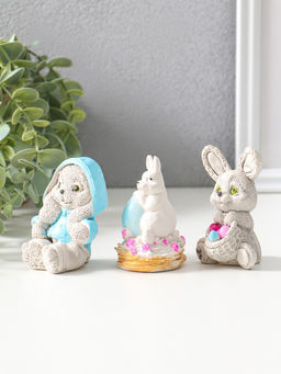 Набор фигурок пасхальных 3 шт. Милые кролики, 6?5 см