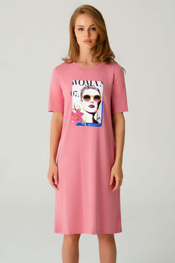 Арт. 8608 Туника женская 42-50 (5 шт) Цвет:коралловый - Калинка фото 14