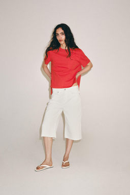 CAMISETA INTERLOCK BOLSILLO / Coral