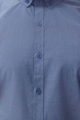 Lacivert Slim Fit K?sa Kollu Gomlek TMNSS24GO00065 - Trendyolmilla фото 2