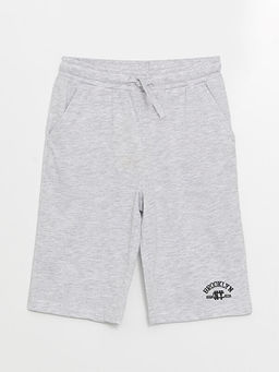 Beli Lastikli Bask?l? Erkek ?ocuk ?ort