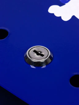 Ящик почтовый с замком, вертикальный "Филин", синий