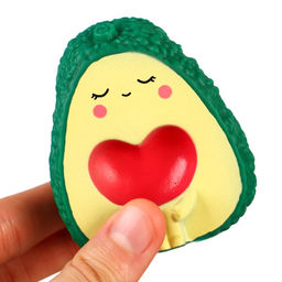 Резиновые игрушки для ванны Крошка Я «Авокадики», 6.5 см, с пищалкой, 2 шт.