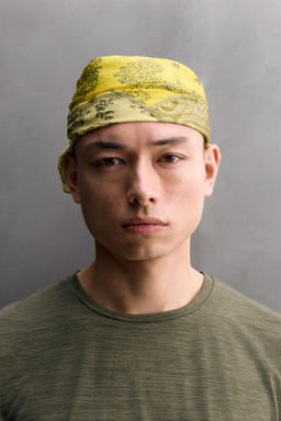 BANDANA PATCHWORK RAMIO - ALGOD?N / Amarillo