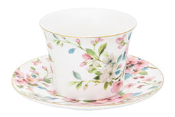 Чайн. пара 2 пр. 270 мл 12,5*9,5*7 см Яблоневый цвет на белом NEW BONE CHINA - Elan gallery фото 13