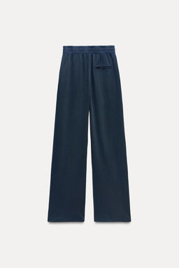 WASHED INTERLOCK TROUSERS - Zara фото 24
