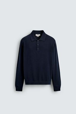 RELAXED FIT KNIT POLO SHIRT - Zara фото 7