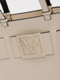 Женский тоут ARMANI EXCHANGE Артикул 4363321, молочно-бежевый  фото 3