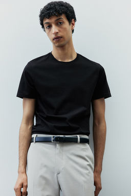 Camiseta en algodon pima Slim Fit - H&m фото 3
