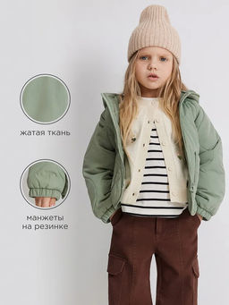 ACOOLA / Куртка детская для девочек Macchiato хаки  фото 7