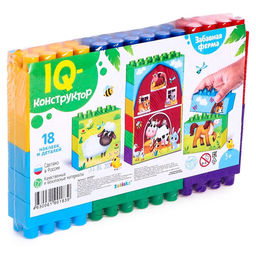 Конструктор пластиковый «Весёлая ферма», 18 деталей, по методике Монтессори