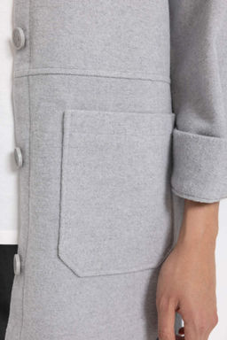 Рубашка-туника из габардина с длинными рукавами Relax Fit - Defacto фото 6