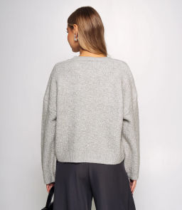 Джемпер #КТ6137, серый