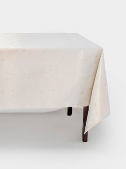 Скатерть, 170х250 см, жаккард, полиэстер, молочная, Золотистые дома, Townlet
