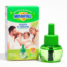 Жидкость от комаров, Mosquitall Защита для всей семьи, 60 ночей, 30 мл