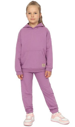 CRB wear/CWKG 90201-44 Костюм для девочки (толстовка, брюки),фиолетовый/Ex.Cherubino