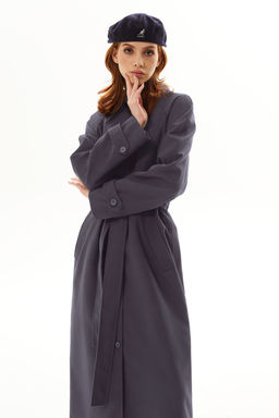 Пальто Golden Valley 7148 темно-фиолетовый  фото 2