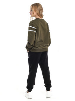 Костюм спортивный для девочки	 UD 7322 хаки - Mini maxi фото 2