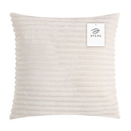 Наволочка декоративная Этель цвет белый,40х40 см, велсофт, 100% п/э  фото 5