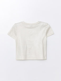 Bisiklet Yaka K?sa Kollu K?z ?ocuk Ti??rt - Waikiki фото 2