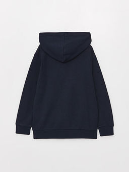 Kap??onlu Basic Uzun Kollu Erkek ?ocuk Fermuarl? Sweatshirt - Waikiki фото 2