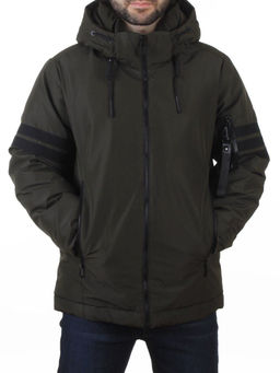 D6821 DK. GREEN Куртка мужская зимняя (200 гр. холлофайбер)