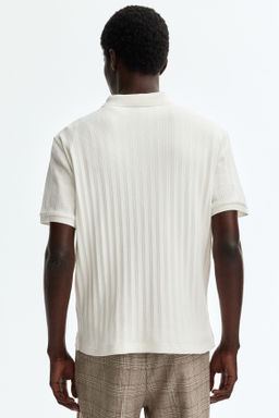 Polo en punto con textura Slim Fit - H&m фото 10