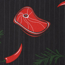 Набор полотенец кухонных Доляна. Главный на кухне, 35?60 см - 2 шт., рогожка, хлопок 100%, 160 г/м?