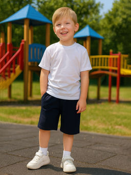 Шорты детские темно-синие (122, 64)