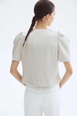 Blusa con manga puffy - H&m фото 4