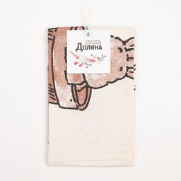Полотенце Доляна Озорные зайцы 35х60 см, 100% хл, рогожка 164 г/м2  фото 5
