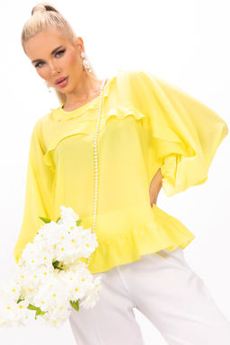 Блузка Бохо (жёлтый) - Эльза фото 2