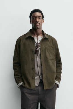 SOBRECAMISA EFECTO ANTE / Verde - Zara фото 2