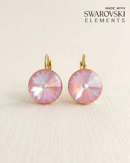 Серьги с кристаллами Swarovski