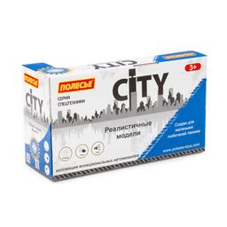 Сити, автомобиль бортовой инерционный (со светом и звуком) (синий) (в коробке) - Полесье фото 6