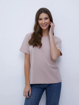 1201D Футболка жен. прямого кроя (ЧЗ) beige