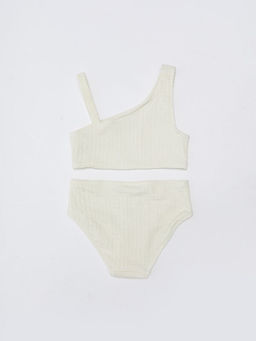 Esnek Kuma? Kendinden Desenli K?z ?ocuk Bikini - Waikiki фото 2