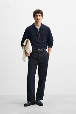 KNIT COTTON - SILK POLO SHIRT - Zara фото 2