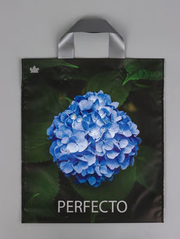 Цена за 25 шт. Пакет подарочный Перфекто Гортензия 35 х 31 см 95 мкм