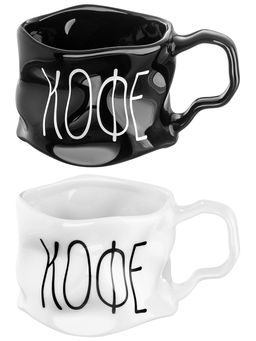 Набор 2 кружек 300 мл 13*10*7,5 см Кофе, белый и черный - Elan gallery фото 3