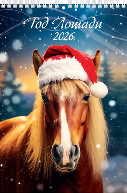 Цена за 2 шт. Календарь настен. перекид., на пружине, 170*250мм, 2026г. "Год лошади. Вид 3" (1026014)