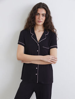 G?mlek Yaka Kad?n Pijama Tak?m