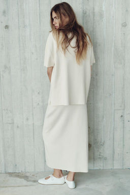 OVERSIZED PLAIN KNIT TOP - Zara фото 4